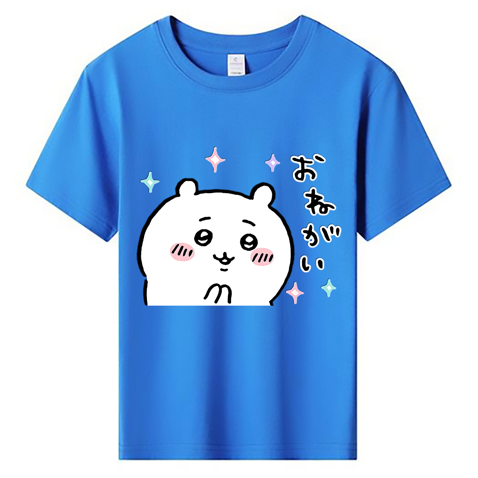 （画像用） ちいかわ ちいかわ Chii-kawa chiikawa 綿100％キッズTシャツ（フロントプリント）